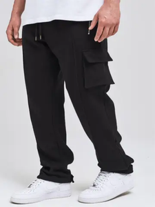Pantalons de jogging en coton pour hommes de haute qualité en gros, avec logo personnalisé imprimé, pantalons de survêtement pour l'hiver - Product Image 2
