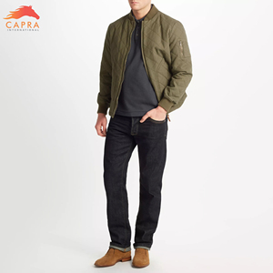Chaqueta de hombre de calidad superior personalizada chaqueta de bombardero de hombre chaqueta de bombardero transpirable Lisa sólida para hombre - Product Image 4