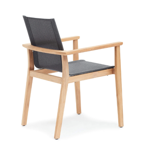 Ensemble de chaises et de table de jardin de style design moderne avec cadre en bois de teck pour la décoration de meubles de jardin - Product Image 3
