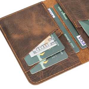 Haute qualité personnalisé couverture complète en cuir véritable porte-carte mode extrêmement mince en cuir porte-carte pour hommes LCH-0032 - Product Image 6