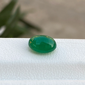 Excelente PIEDRA DE cabujón de forma ovalada de Esmeralda zambiana Natural con piedras preciosas sueltas de buena calidad de color para hacer joyas de 1,75 quilates - Product Image 1