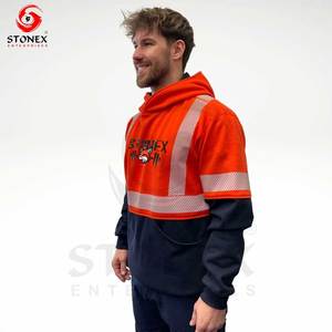 Vente en gros de sweats à capuche en coton épais pour hommes, de haute qualité, personnalisés, à manches longues, pour l'hiver - Product Image 3