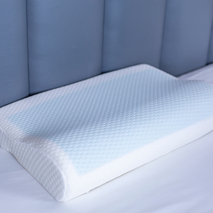 Almohada de Gel de espuma viscoelástica de alta calidad 45*31*10/7 cm patrón sólido hogar Hotel soporta cuello precio razonable para hospitales - Product Image 2