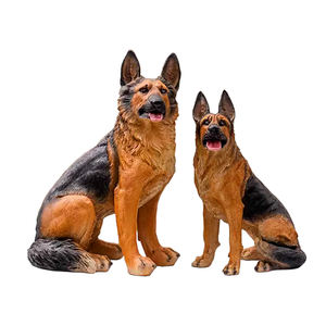 Grote Levensgrote Hars Ambachten Duitse Herdershond Standbeelden Glasvezel Versterkte Kunststof Voor Huis-En Tuindecoratie - Product Image 6