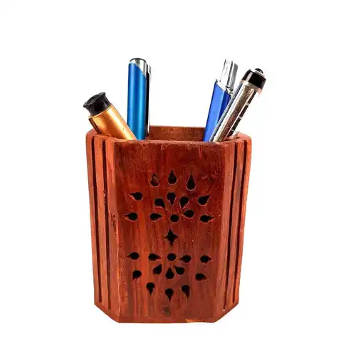 Holz stift halter Minimalist Geschirr Organizer und Marker Pen Pencil Aufbewahrung halter für Home Station ery Office Tisch dekoration