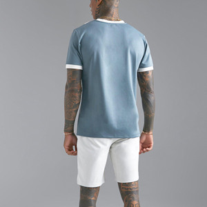 Mens Shirt Short Set Stretch Lightweight 100% Polyester Customized Logo Airy Flexible Comfort for Fitness Sessions Outdoor - Product Image 3