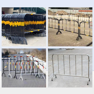 Barrière de contrôle de foule pour piétons, barrière de concert en acier galvanisé, revêtement en poudre, clôture temporaire, barricade anti-choc - Product Image 2