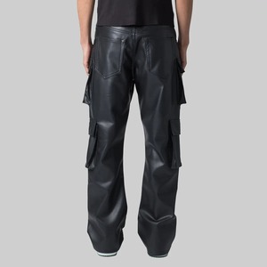 Veste en cuir Boxy personnalisée pour hommes Fermeture éclair lourde Grande taille Streetwear Logo personnalisé Hiver Haute qualité 500g Usine - Product Image 5