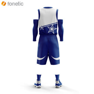 ชุดบาสเก็ตบอลแบบซับลิเมชั่นสั่งทำได้  โลโก้ส่วนตัว ระบายอากาศได้ดี ไซส์ใหญ่พิเศษ  สำหรับทุกเพศ  สีสันหลากหลาย - Product Image 2