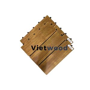Dalles de terrasse en bois d'acacia du Vietnam - Imperméables et antidérapantes, design contemporain, garantie de plus de 5 ans pour une utilisation en extérieur - Product Image 6