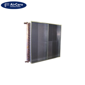 Evaporador de expansión directa de fábrica, bobina de enfriamiento AHU, aletas de cobre de aluminio flexibles para refrigerantes variados, acero galvanizado - Product Image 1