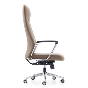 Elegante Sedia da Ufficio Ergonomica con Schienale Alto in Ecopelle e Finiture Cromate - Product Image 3