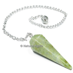 <b>Crystal</b> Carnelian 6-Faceted Gemstone Pendulum with Real Touch Finish for Feng Shui - Product Image 4