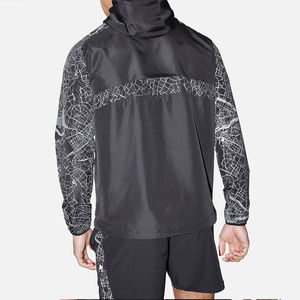 Conjunto de Chaqueta Ligera para Correr de Poliéster de Alta Calidad, Cortavientos, Impermeable, Reflectante, Chaqueta Cortavientos para Hombre - Product Image 3