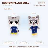 Jouet en peluche personnalisé ASTM CE CPC, mascotte en peluche sur mesure, logo personnalisé, créez votre propre peluche, usine OEM ODM