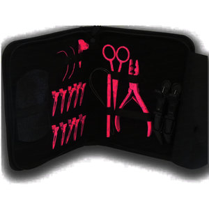 ชุดเครื่องมือต่อผมผ้าแบบมืออาชีพชุดเครื่องมือต่อผมสำหรับผู้เชี่ยวชาญชุดเข็มรูปตัว C พร้อมกรรไกรสำหรับสไตลิสต์ - Product Image 1