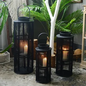 Unique Vintage Handcrafted Wood <b>Silver</b> <b>Candle</b> <b>Holder</b> Luxury Lantern Home Decor Table Decor Wedding Easter Customized Colors - Product Image 6
