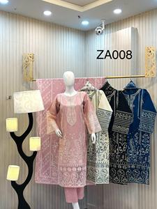 Colección SSumaira elegante bordado Khaddar 3 piezas Plazo Salwar Kameez traje acogedor ropa de invierno para mujer - Product Image 2