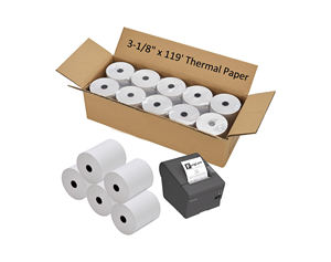 65gsm 58gsm 48gsm 55gsm 70gsm กระดาษลงทะเบียนเงินสดม้วนกระดาษความร้อน57มม. 80มม. - Product Image 3