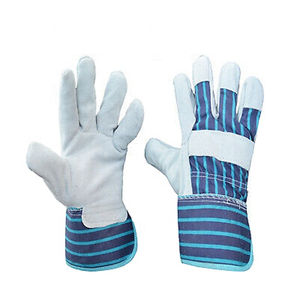 Gants de travail d'hiver de haute qualité 707 4343 cuir de vache fendu anti-coupures anti-dérapant anti-chocs Anti-chaleur gants de travail de sécurité - Product Image 1