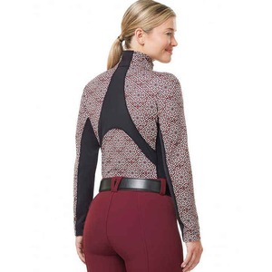 Conjunto Ecuestre OEM para Mujer, Camiseta de Manga Corta Tejida, Color Sólido, con Logotipo Personalizado, Ropa de Equitación Transpirable a Precio Razonable - Product Image 4