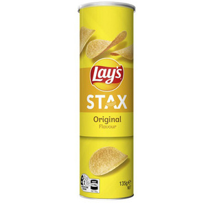 Croustilles de pommes de terre Lays Stax au homard épicé 103g/pot, 16 pots/boîte fabriqués au Royaume-Uni Croustilles de pommes de terre Lays Stax à la crème sure et à l'oignon - Product Image 1
