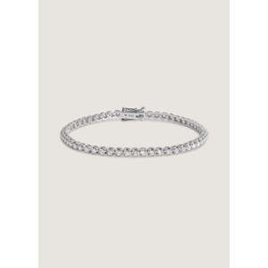 Pulsera de tenis Madison con diamantes en oro blanco, elegante accesorio de moda - Product Image 1