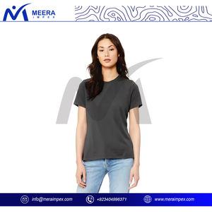 Camiseta Casual de Algodón Suave para Mujer, Corte Regular, Manga Corta, Ecológica, Diseño Liso, Secado Rápido, Transpirable, para Uso Diario en Verano - Product Image 2