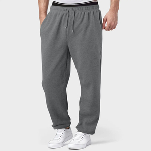 Logo personnalisé streetwear imprimé polaire microfibre jogging coton hommes pantalons de survêtement vierge surdimensionné pantalons de survêtement pour hommes - Product Image 2