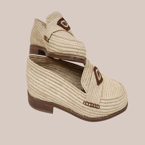 Vente en gros de pantoufles et sandales marocaines faites à la main en raphia, chaussures tissées écologiques pour femmes et hommes, commande en gros, fournisseur direct - Product Image 1