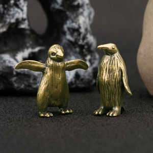 Casted Pain Of Cute Penguin Estatuilla Objetos decorativos para vajilla - Product Image 5