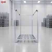 Étagère empilable en acier robuste sur mesure |   Plateforme empilable galvanisée d'une capacité de 1000 kg |   Solution de logistique industrielle