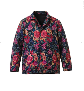 Veste unisexe décontractée légère de style streetwear avec impression d'art numérique abstrait, personnalisable sur mesure - Product Image 3