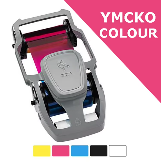 Zebra Card Printer Consumable Zc100 Zc300 Color Ribbon 300prints/Roll 800300-252NV