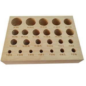 Support en bois de haute qualité à 36 trous pour poinçons de dapping, utilisé pour la fabrication de bijoux, vente en gros au prix le plus bas, meilleur produit - Product Image 1