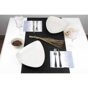 Tovaglioli Blu 40x40cm con Stampa Sonora in Bambutex Naturale - 600 Pezzi - B2B - Product Image 2