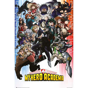 Póster de Anime de My Hero Academia con la imagen de las Clases 1-A y 1-B - Product Image 1