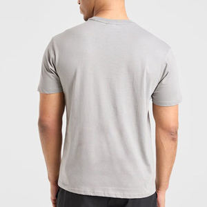 Camiseta informal personalizada al por mayor, camiseta ligera lisa en blanco de manga corta para hombre - Product Image 5