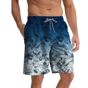 Shorts de plage pour hommes en polyester à impression numérique décontractée personnalisée avec poches Séchage rapide et respirant Maillots de bain - Product Image 2