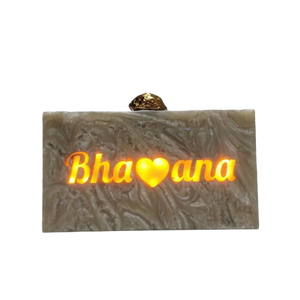 Clutch Vibrant <b>Red</b> Bohemian Purse for Bridesmaid, Cocktail, and Celebration Evenings Premium Quality Handmade Resin Box - Product Image 5