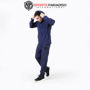 Sudadera con capucha deportiva para hombre al por mayor, chaqueta de gimnasio con cremallera completa y logotipo personalizado, chándal transpirable en la parte superior para entrenamiento - Product Image 6