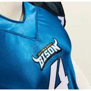 เสื้อฟุตบอลอเมริกันน้ำหนักเบาแขนสั้นมีหลายสีให้เลือกพิมพ์โลโก้ตามสั่ง - Product Image 3