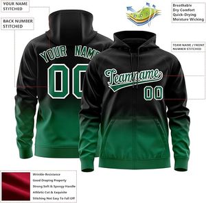 Custom Logo Gradient Embroidered Dyed Autumn Vintage Men's Fleece Jacket Sublimation Print Team Sweatshirt Sports Wear Pockets - Product Image 3
