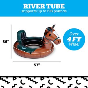 Meilleure vente : Bateau pneumatique robuste pour rivière avec siège en maille, porte-gobelet et corde de maintien pour sports nautiques en lac et rivière, activités de plein air - Product Image 3