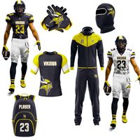 Venta al por mayor logotipo personalizado uniforme de fútbol americano estilo único deportes uniforme de fútbol americano conjuntos de casa y fuera