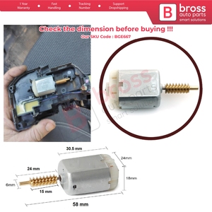 Actuador de Cerradura de Puerta de Coche BGE667, Motor FC280 con Eje de 24 mm para - Product Image 5