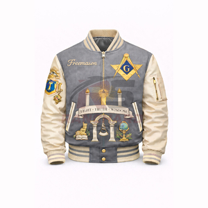 Blouson bomber maçonnique élégant, confortable et décontracté – Vêtement de mode maçonnique tendance et doux pour le quotidien - Product Image 1