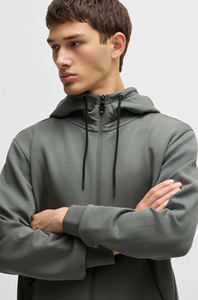 Survêtement de qualité supérieure 80% coton 20% polyester sweat à capuche zippé et pantalon coupe ajustée vêtements actifs survêtement pour hommes - Product Image 4