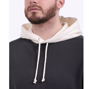Vente en gros de sweats à capuche surdimensionnés pour hommes, bicolores, avec broderies, 100% coton, OEM - Product Image 2