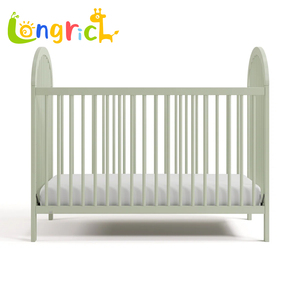 Convertible Baby Crib Can Be Converted Into a Children's <strong>Bed</strong> <strong>and</strong> a Bunk <strong>Bed</strong> <strong>with</strong> 3 Adjustable <strong>Mattress</strong> Heights - Product Image 1